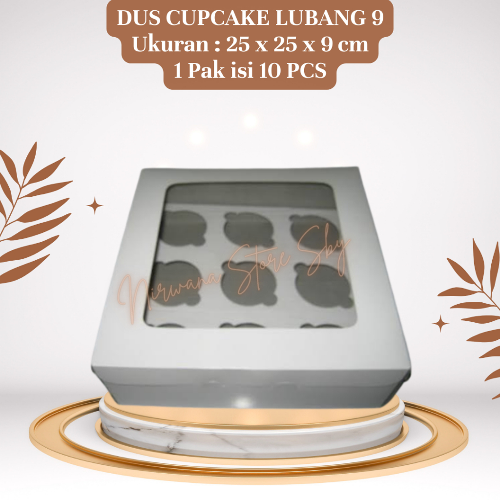 

(10 Pcs) Dus Cupcake Isi 9 / Box Muffin / Dus Cupcake