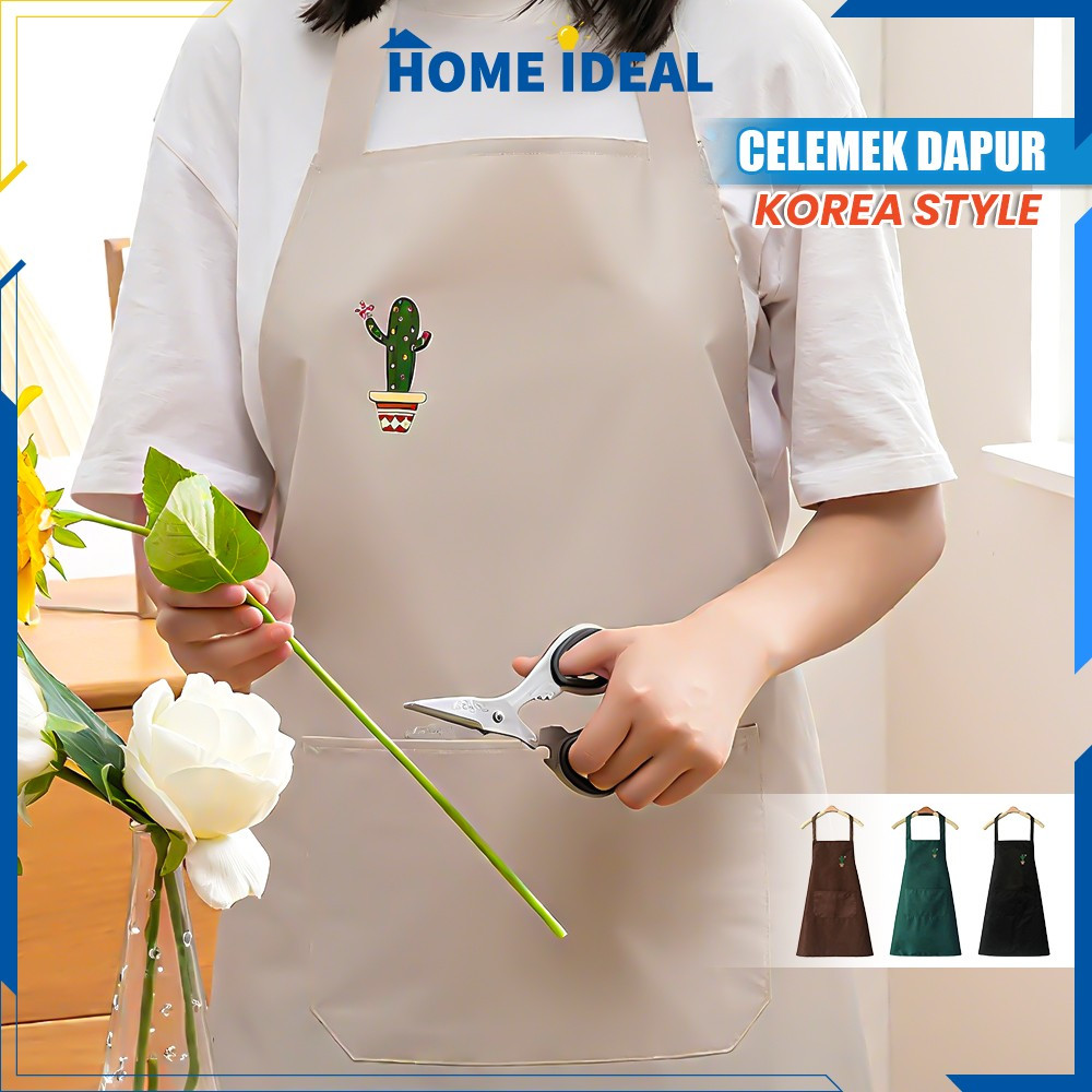 Apron Kitchen Masak Motif Lucu Celemek Dapur Waterproof Anti Minyak / Celemek Masak Barista Pelindun