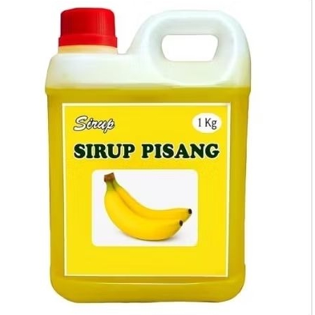 

100 % gula asli 1 kg sirup rasa pisang tanpa bahan pengawet dan pengental