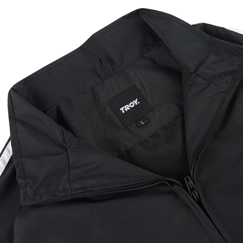 Troy Company Jacket Tracktop Black Trace Aster - Jaket Tracktop Hitam JTT 3305