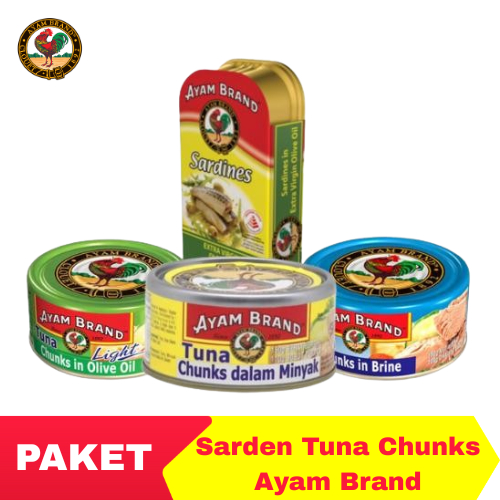 

Ayam Brand - Paket Ikan Sarden Tuna Chunks In Kaleng