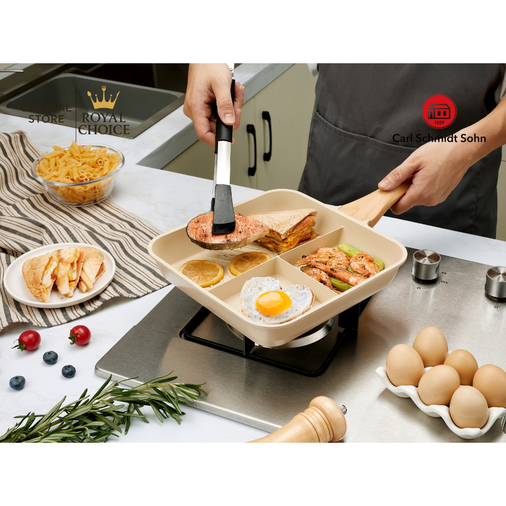 Carl Schmidt Sohn Grill Pan / Egg Pan / Pancake Pan 24 cm × 2.8 cm – Pastel