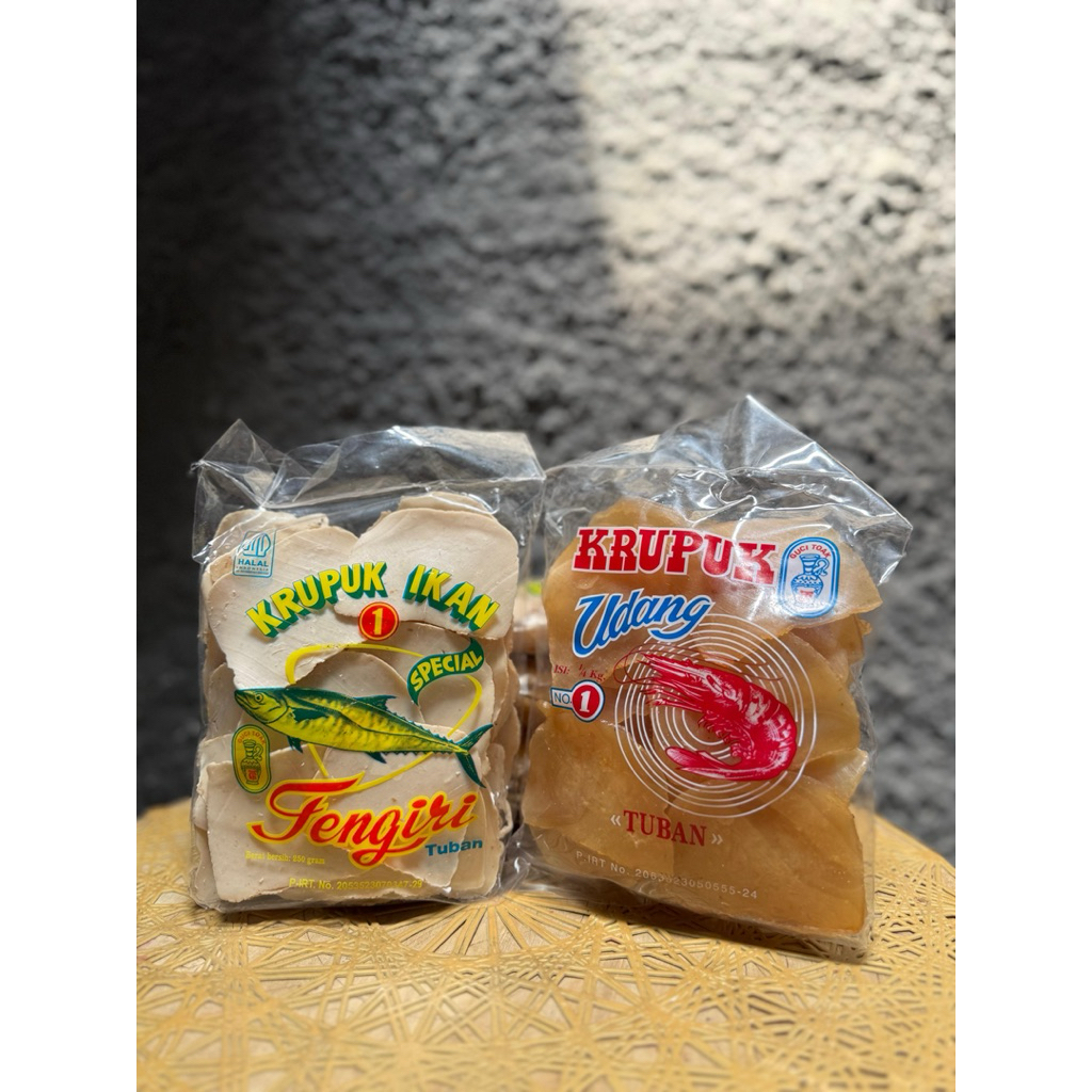 

Kerupuk Udang dan Tengiri Asli Tuban
