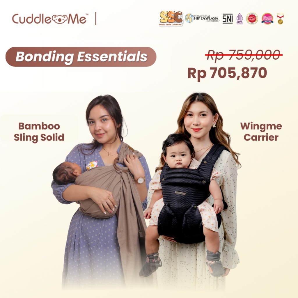 PAKET HEMAT gendongan wingme carrier & Gendongan ringsling Cuddleme