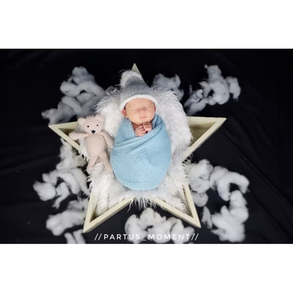 kapas busa awan properti untuk foto newborn bayi baru lahir