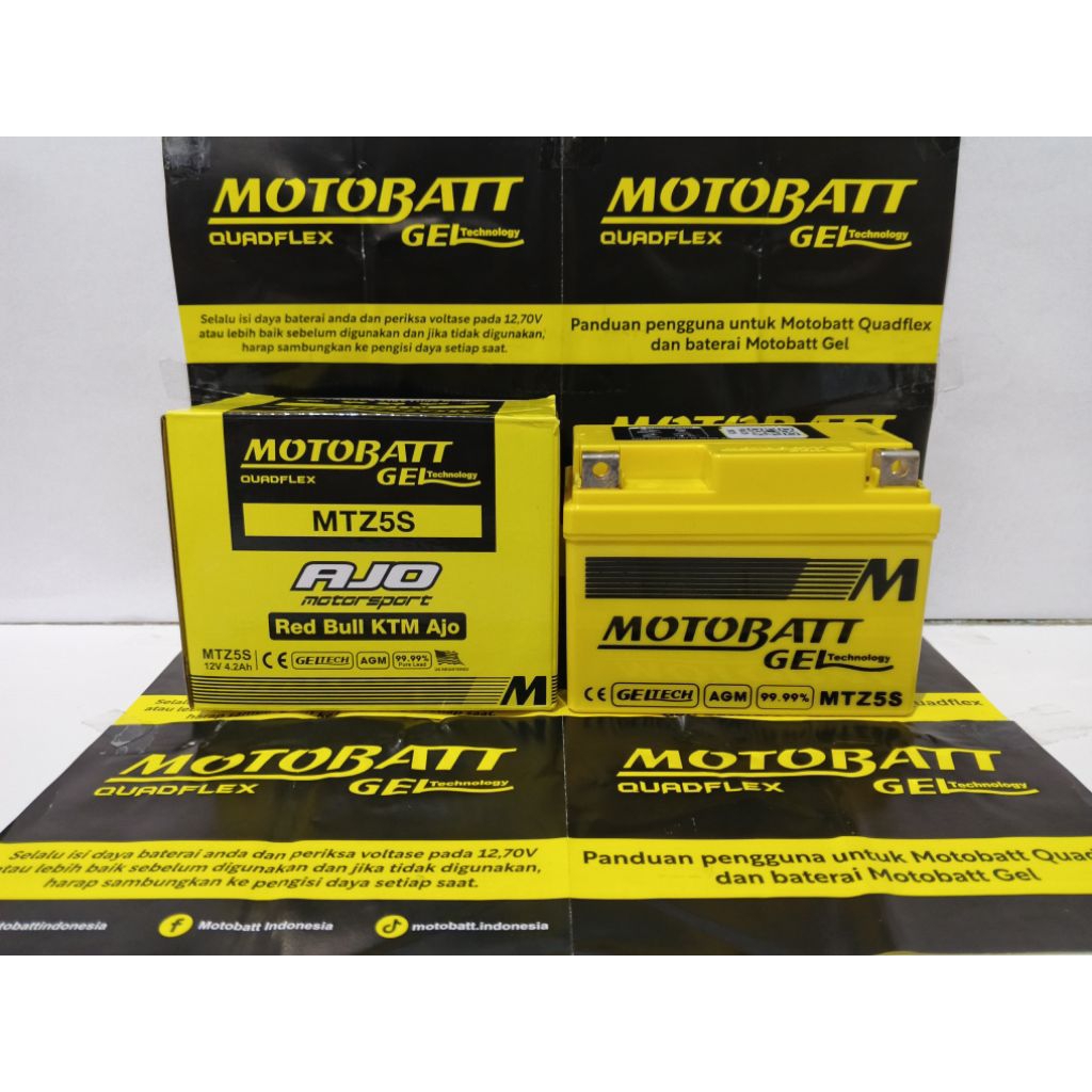 GENGSILEGI89 - AKI MOTOR MOTOBATT MTZ5S BEAT FI KARBU ESP SCOOPY VARIO 110 BEAT POP STREET ACCU