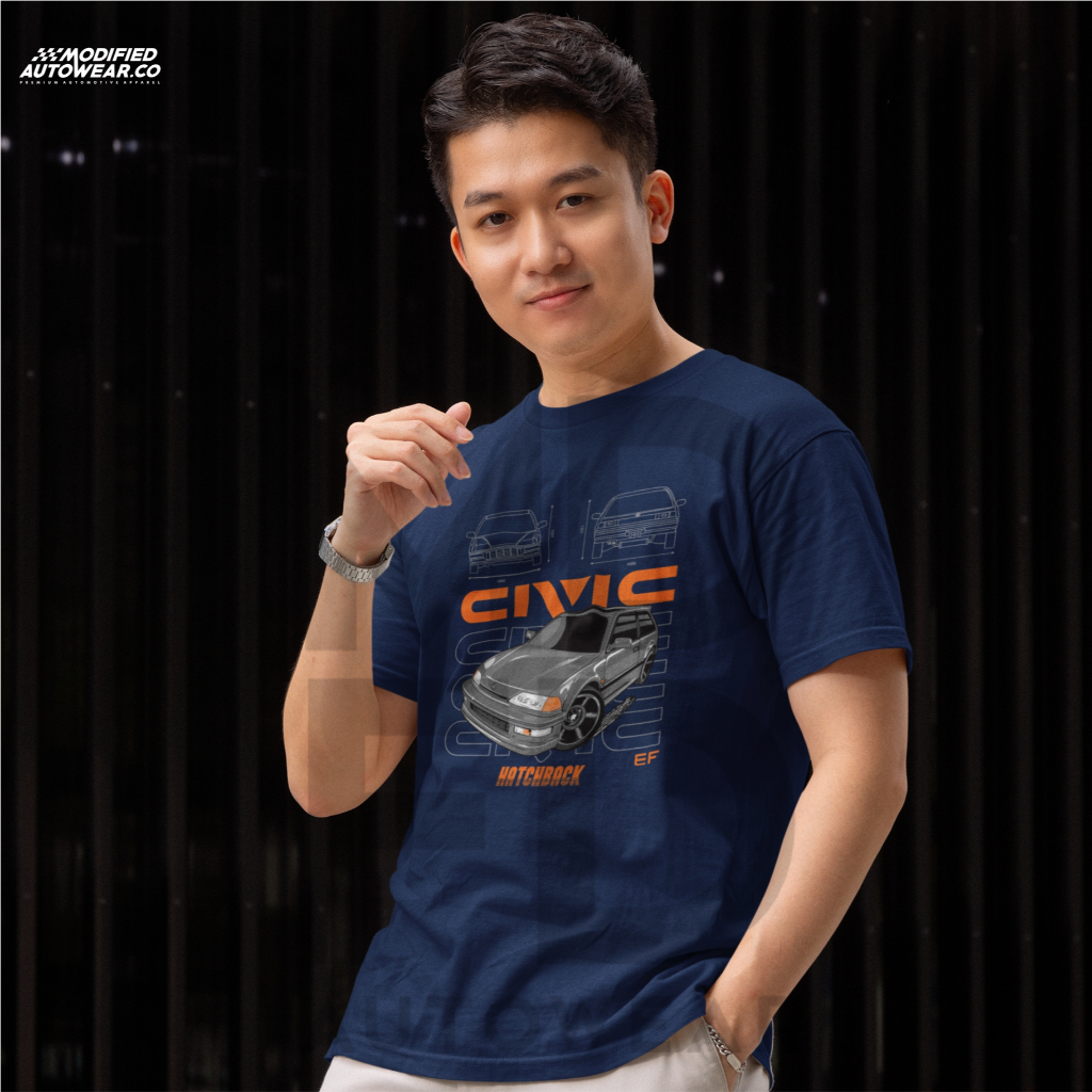 kaos civic nouva modified autowear bahan tebal combed 24s kaos panjang kaos honda civic nouva