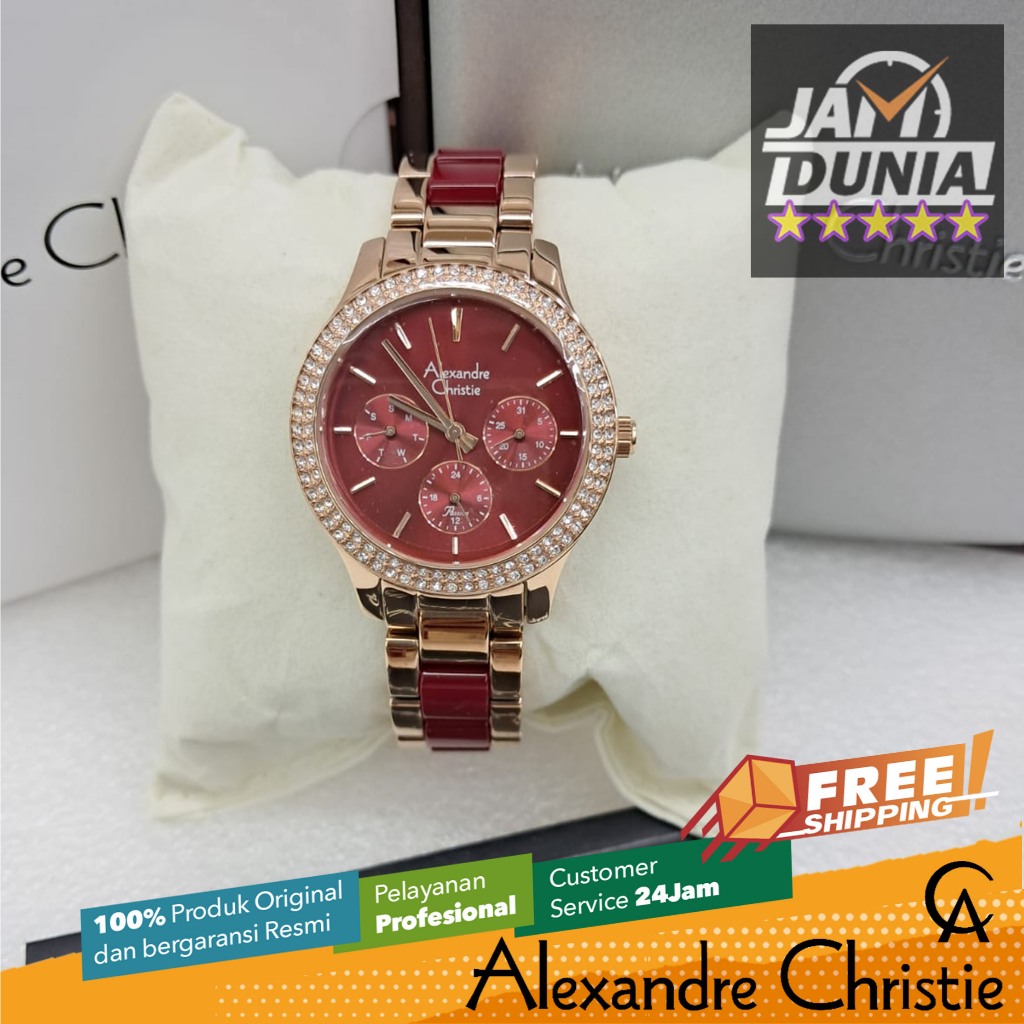 JAM TANGAN WANITA ALEXANDRE CHRISTIE CHRONOGRAPH ORIGINAL 2914 AC 2914 AC2914 ACF2914 JAM AC CHRONOG