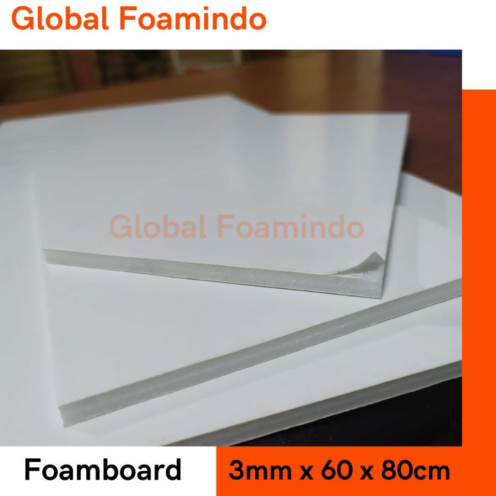 

Foamboard 3mm x 60 x 80cm