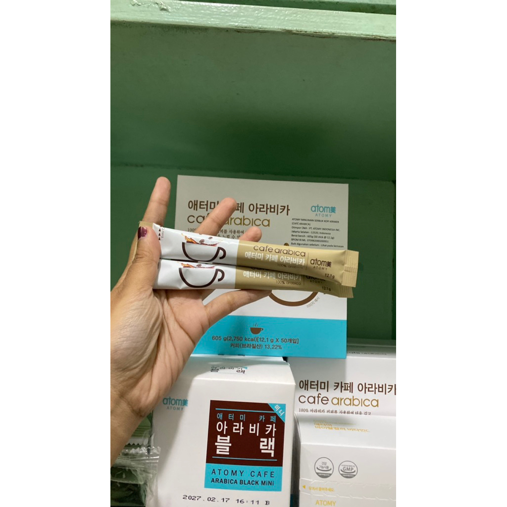 

CAFE ARABICA ATOMY * 1 saset (EXP 2027)