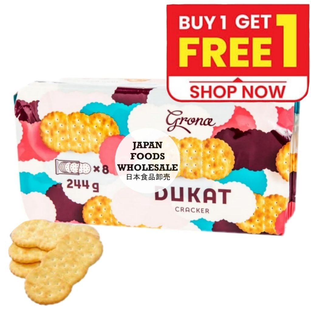 

Grona Dukat Cracker / biskuit impor / cemilan impor / biskuit