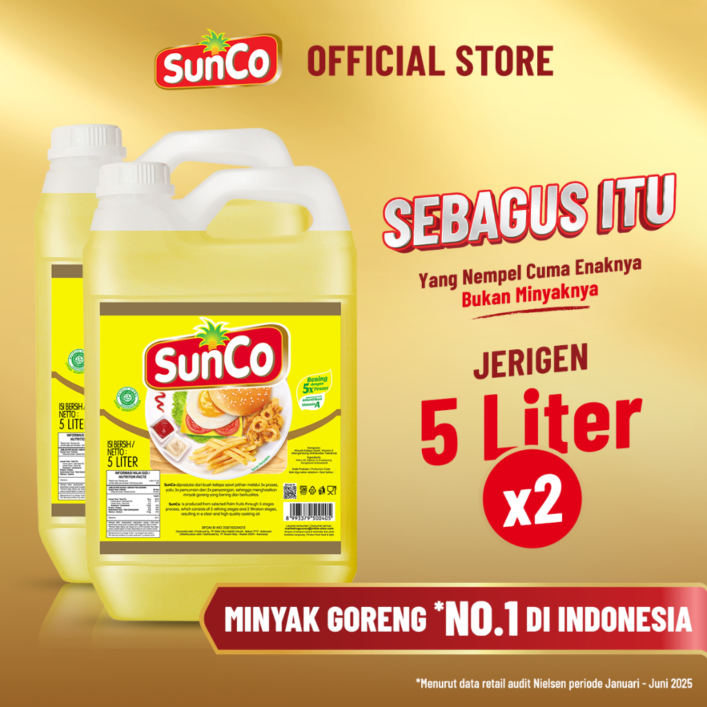 

Sunco Minyak Goreng Jerigen 5 L - Twinpack