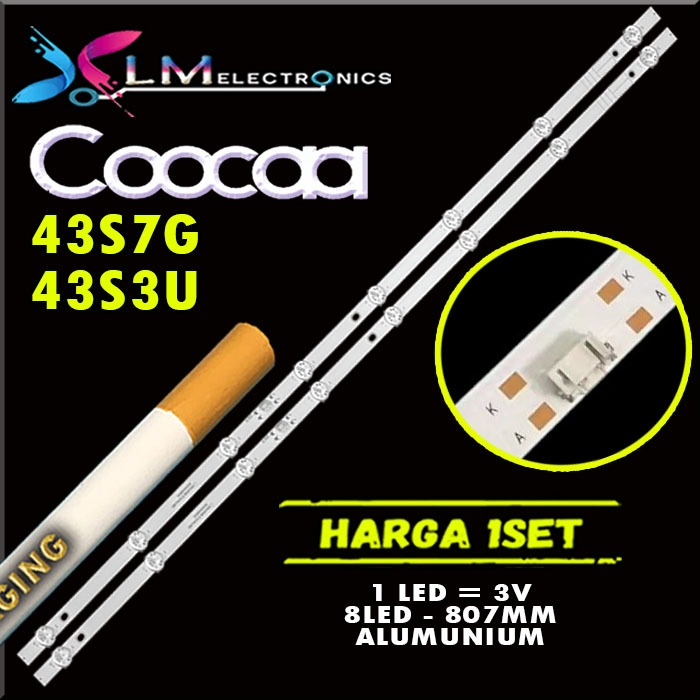 BACKLIGHT COOCAA 43S7G 43S3U SW43D08-ZC62AG-06D BACKLIGHT KOOKA KOOKAA COCA 43S7G 43S3U