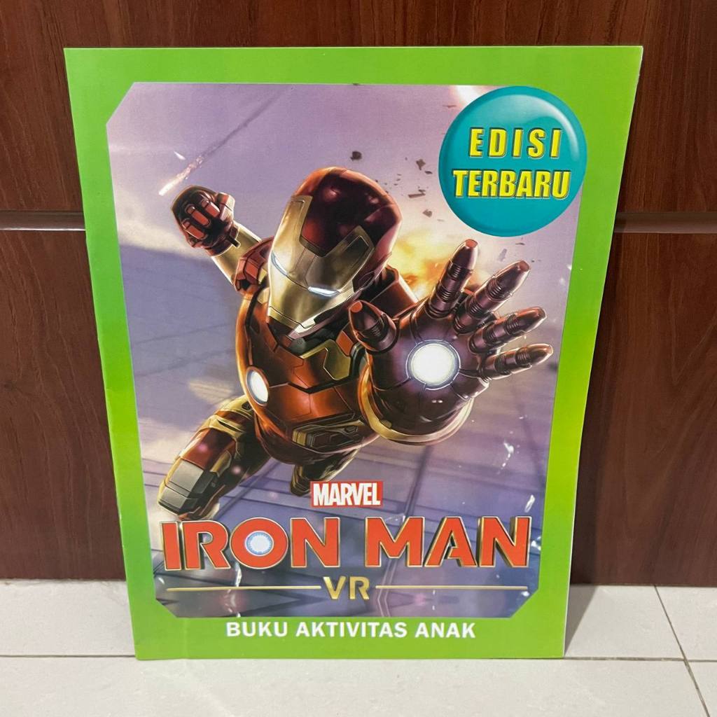 Activity Book Buku Mewarnai Sambil Belajar Perkalian dan Pembagian 16 Halaman Hitam Putih - IRON MAN
