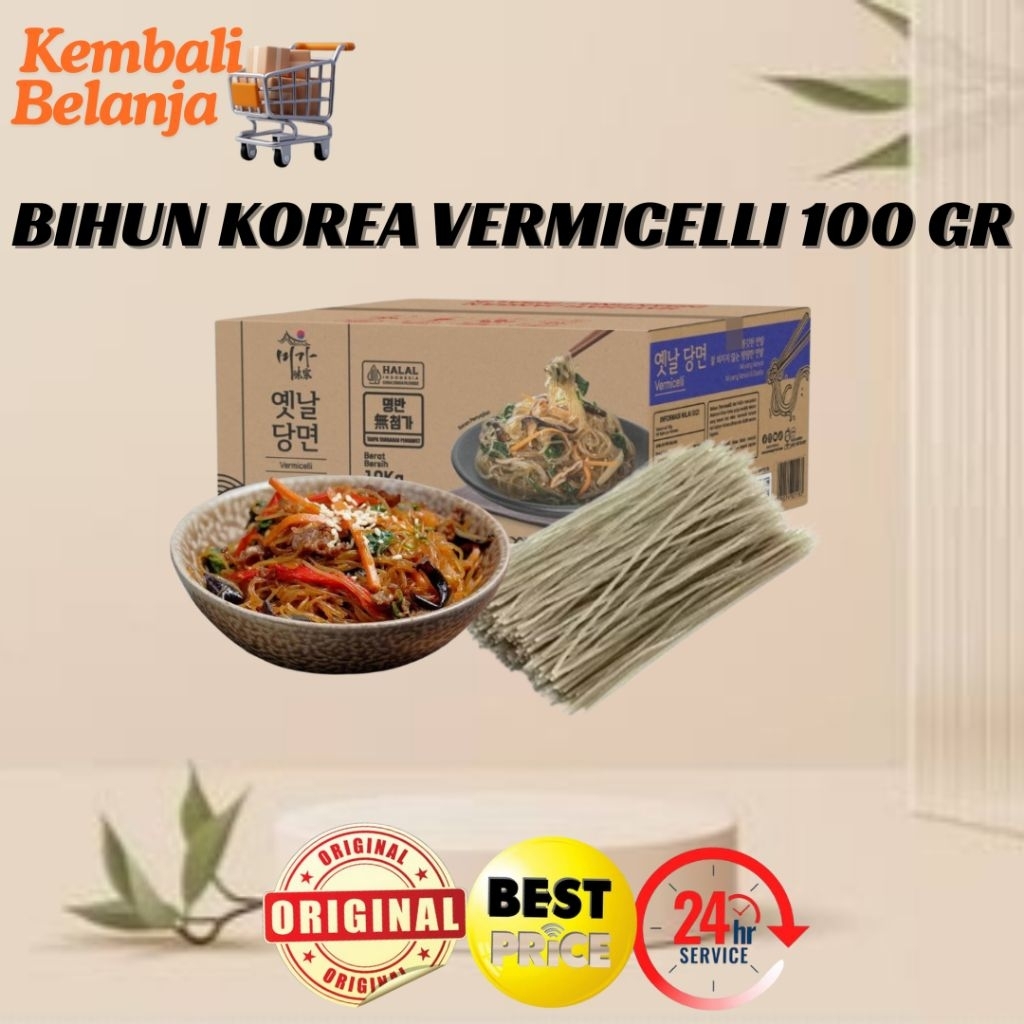 

Bihun Korea 100 Gram/ Dangmyeon/ Vermicelli Korea/ Japchae/ Soun Sohun Korea