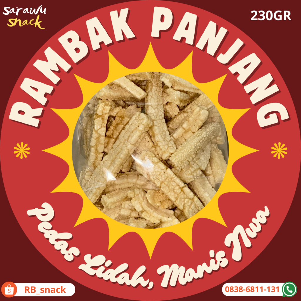 

RAMBAK PANJANG GURIH RENYAH 230gram