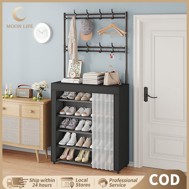 COD Rak Sepatu Kokoh Multifungsi Rak  Susun Serbaguna Rak Gantung Tas Topi Lemari Sepatu Dengan Tira