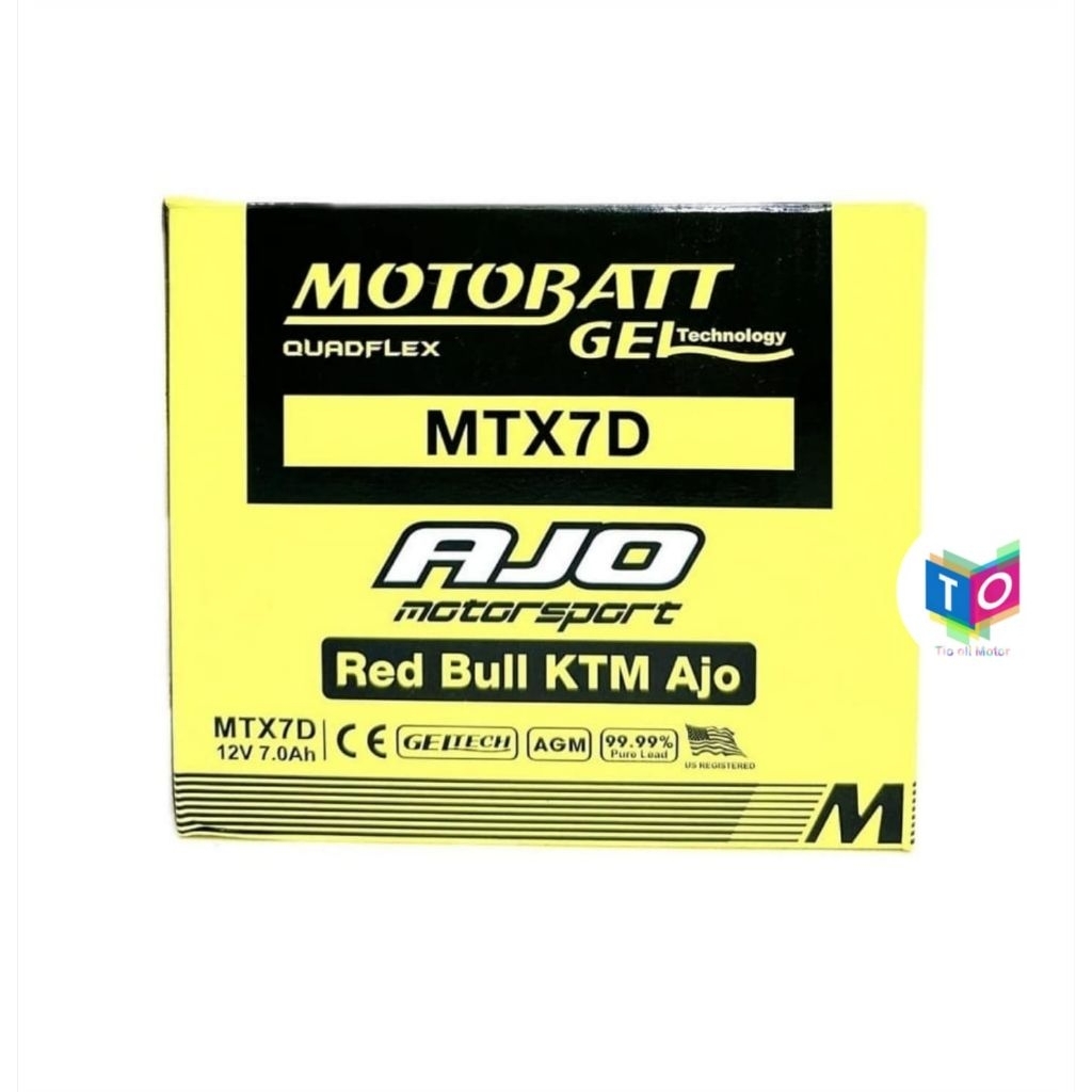 Aki Motobatt MTX7D 12V 7Ah Aki Tiger 2000 / Scorpio / Nouvo  Aki Motobatt
