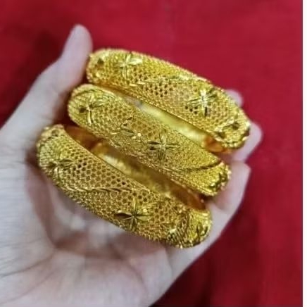 GELANG KERONCONG BESAR DAN MEWAH  MOTIF TITANIUM