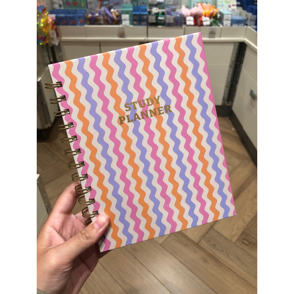 

[JASTIP FLYING TIGER] Study Planner Spiral With Sticky Notes