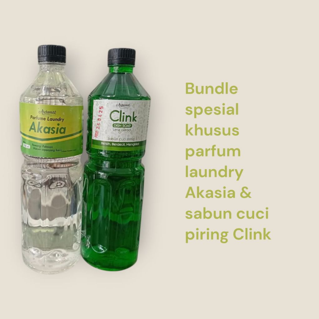 Paket Serbaguna || Parfum Laundry Akasia + Sabun Cuci Piring Clink