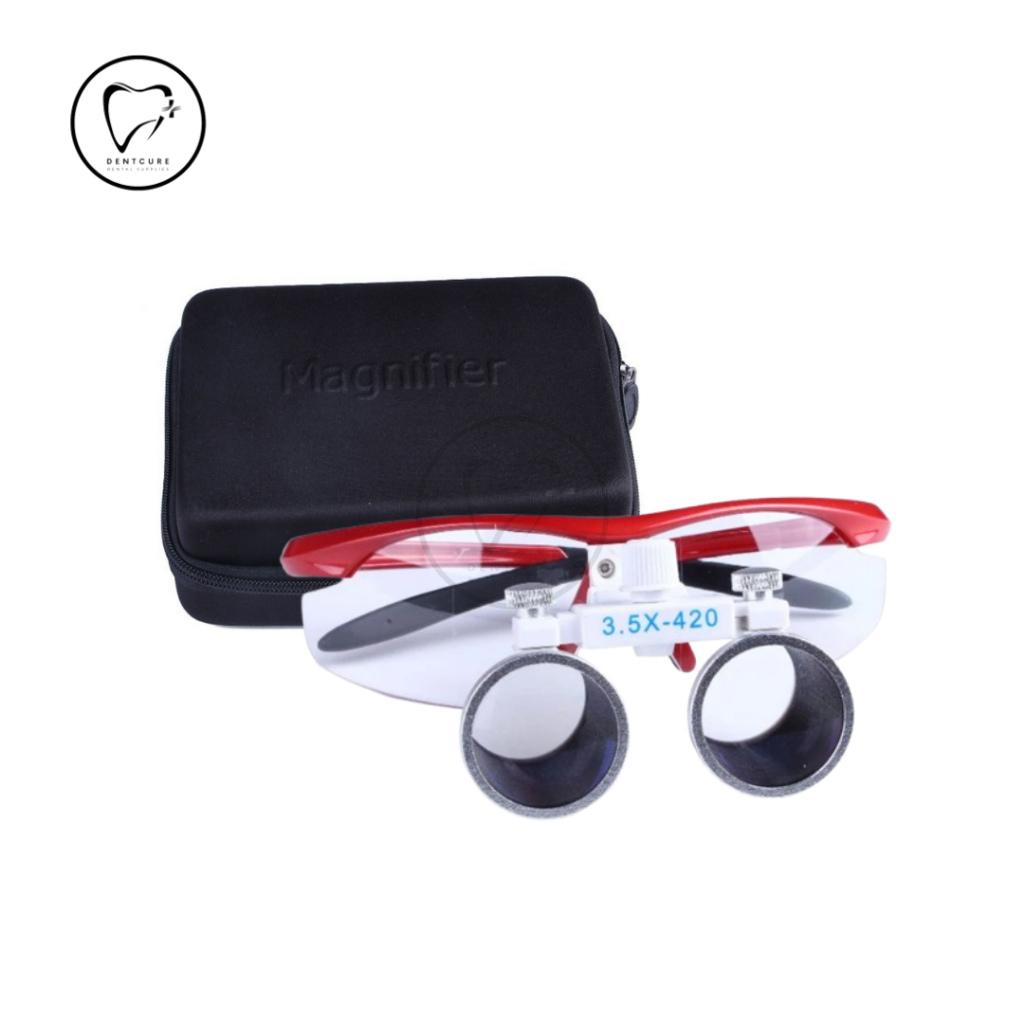 AZDENT 3.5X Binocular Dental Loupe Magnifier Dental Loupe Kacamata Perbesaran Pembesar Dokter Gigi