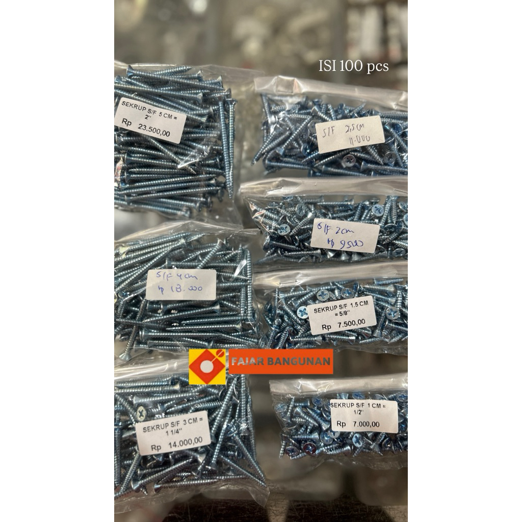 Sekrup PHILIP 100 pcs
