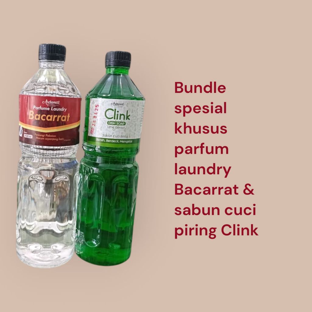 Paket Serbaguna || Parfum Laundry Bacarrat + Sabun Cuci Piring Clink