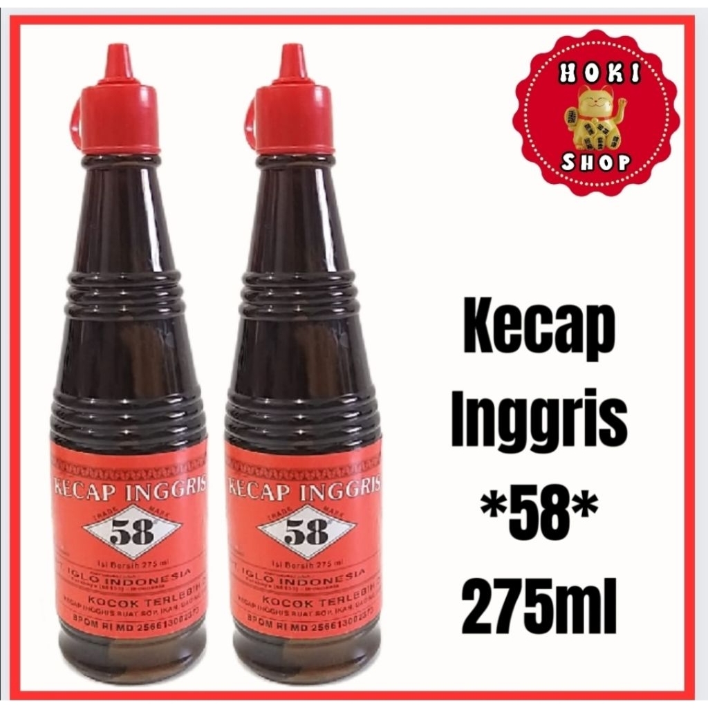 

Kecap Inggris 58 275ml / Saos Inggris 58 / Kecap Inggeris