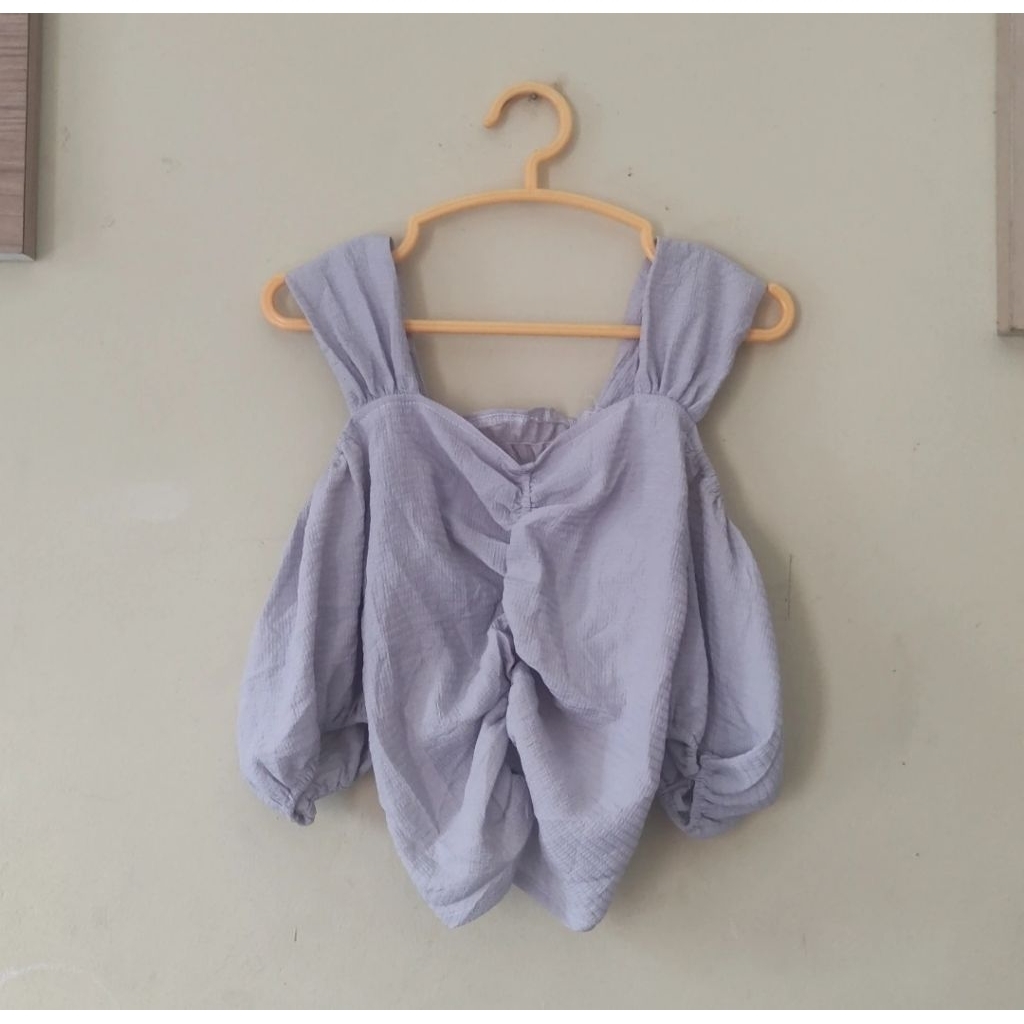 Baju Atasan Crop Wanita Karet Press Body