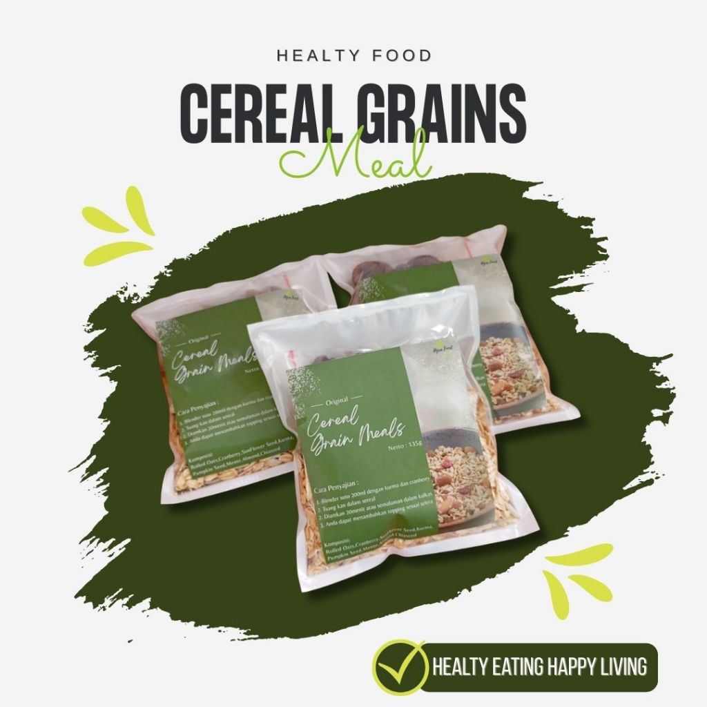 

Muesli Overnight Cereal Grain Meals Overnight Oat Dengan Tambahan Kurma