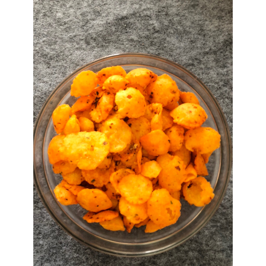 

250 gr COMRING PEDAS DAUN JERUK | ES & GE SNACK |CEMILAN MURAH | CEMILAN KEKINIAN