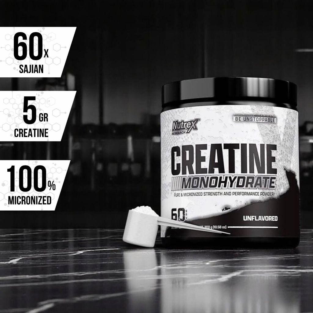 Nutrex Research Creatine Monohydrate Pure Micronized Creatine Powder