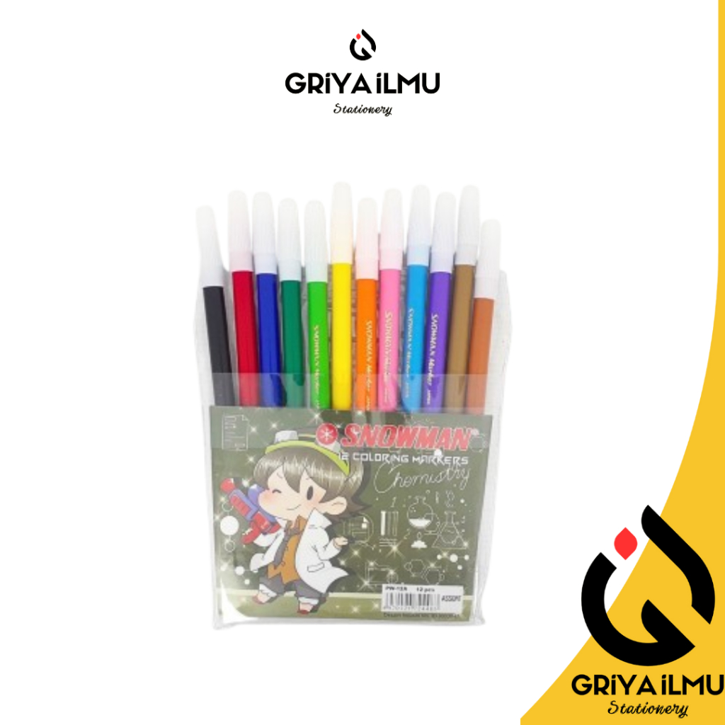 

Spidol SNOWMAN 12 Warna/6 Warna (0251725)/(0251713)