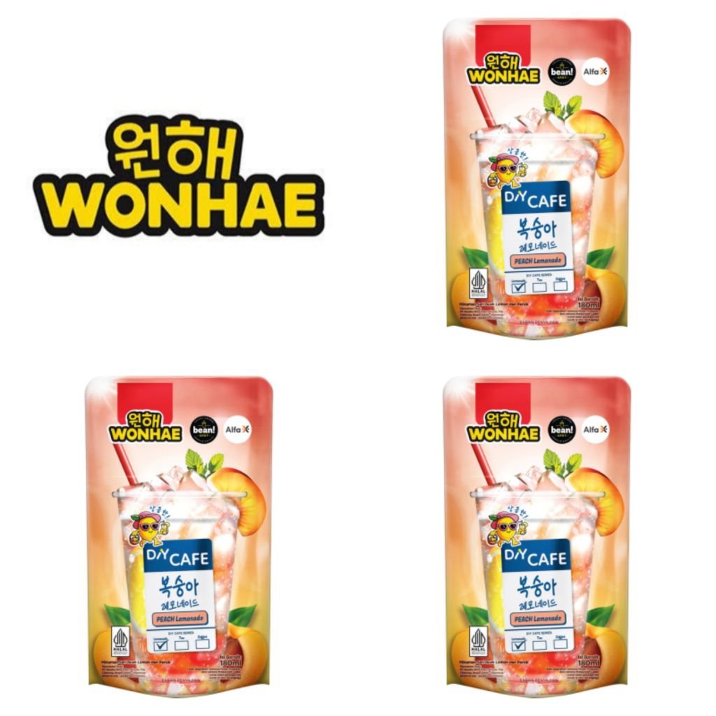 

Wonhae DIY Cafe Minuman Instan Rasa Peach Lemonade 180 Ml