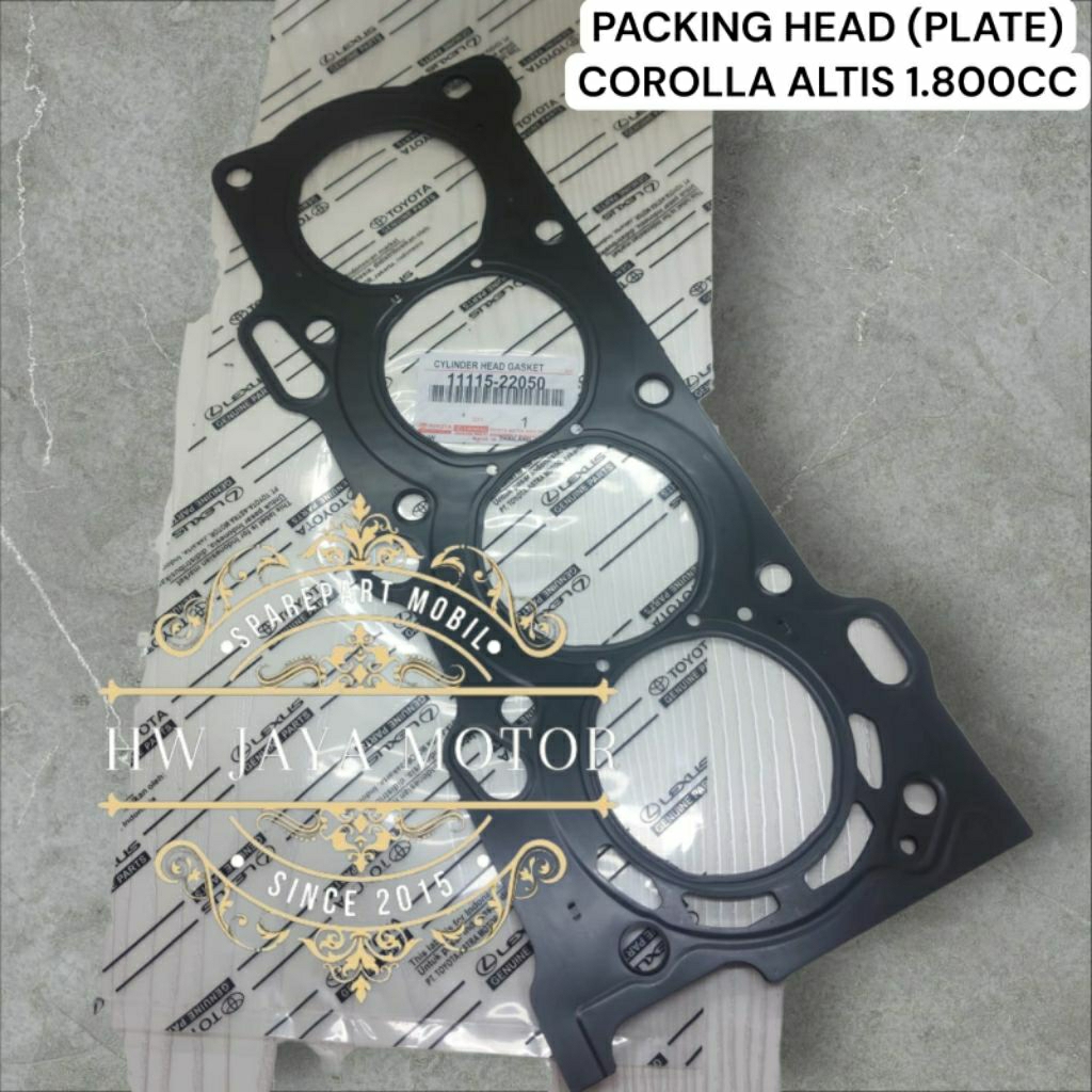 PACKING ONLY PAKING HEAD PLATE COROLLA ALTIS 1.800CC 1ZZ ASLI