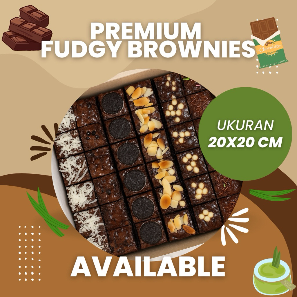 

PREMIUM FUDGY BROWNIES | BISA KIRIM LUAR JABODETABEK!