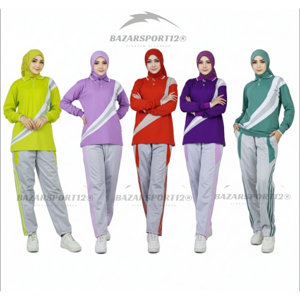 Setelan Olahraga muslimah trening [seragam olahraga muslimah Tunik katun]