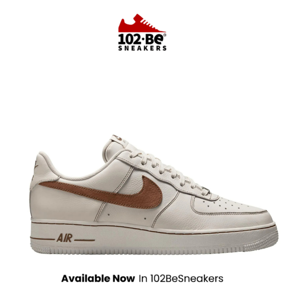 Sepatu NIKHQ2037101 AF1 '07 lv8 ess+ men's basketball shoes - ivory/saddle brown Original