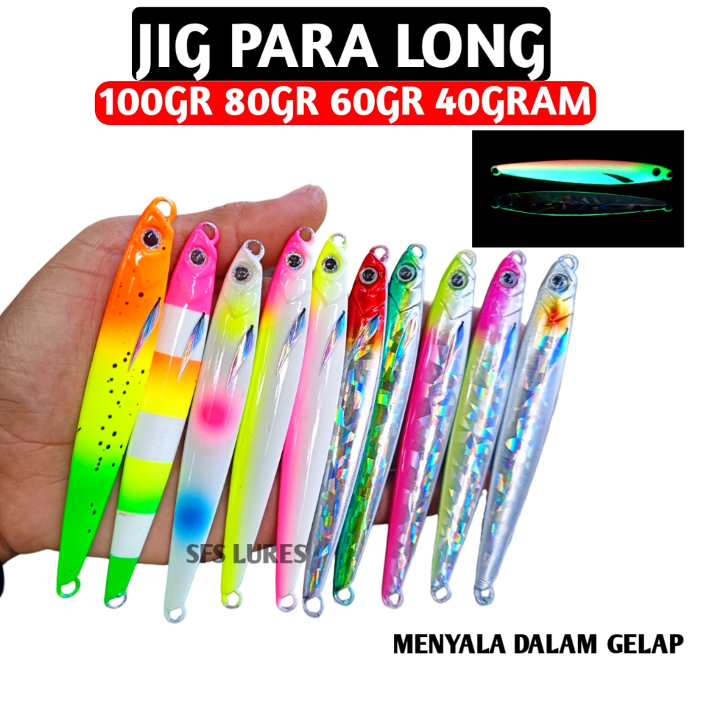 Metal jig 40gram Jig Para Long 100gr/80gr/60gr/40gr Metal jig Full Gid Metal Jig Umpan Pancing micro