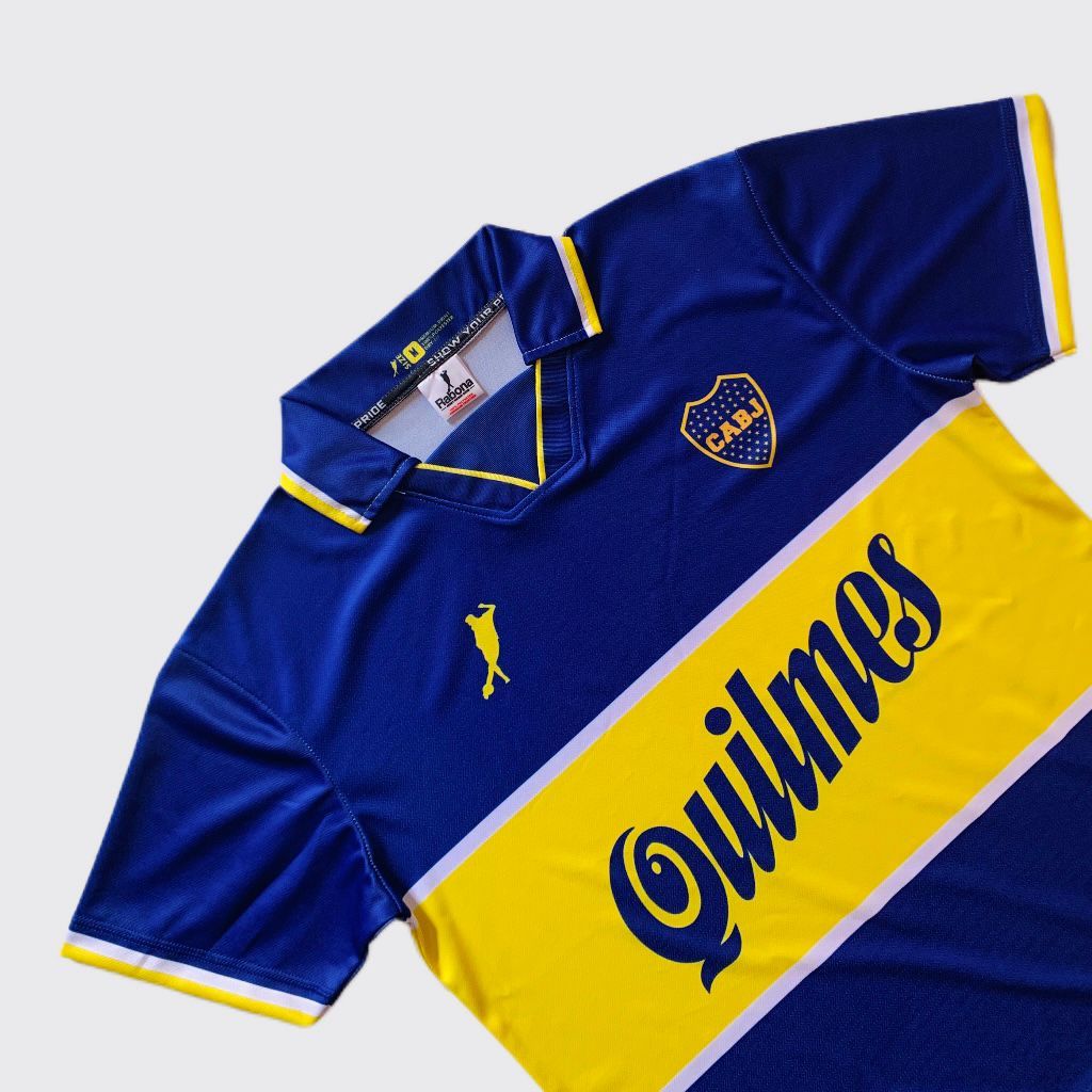 BAJU JERSEY FANTASI BOCA JUNOR / JERSEY RIVER PLATE VINTAGE FULLPRINTING