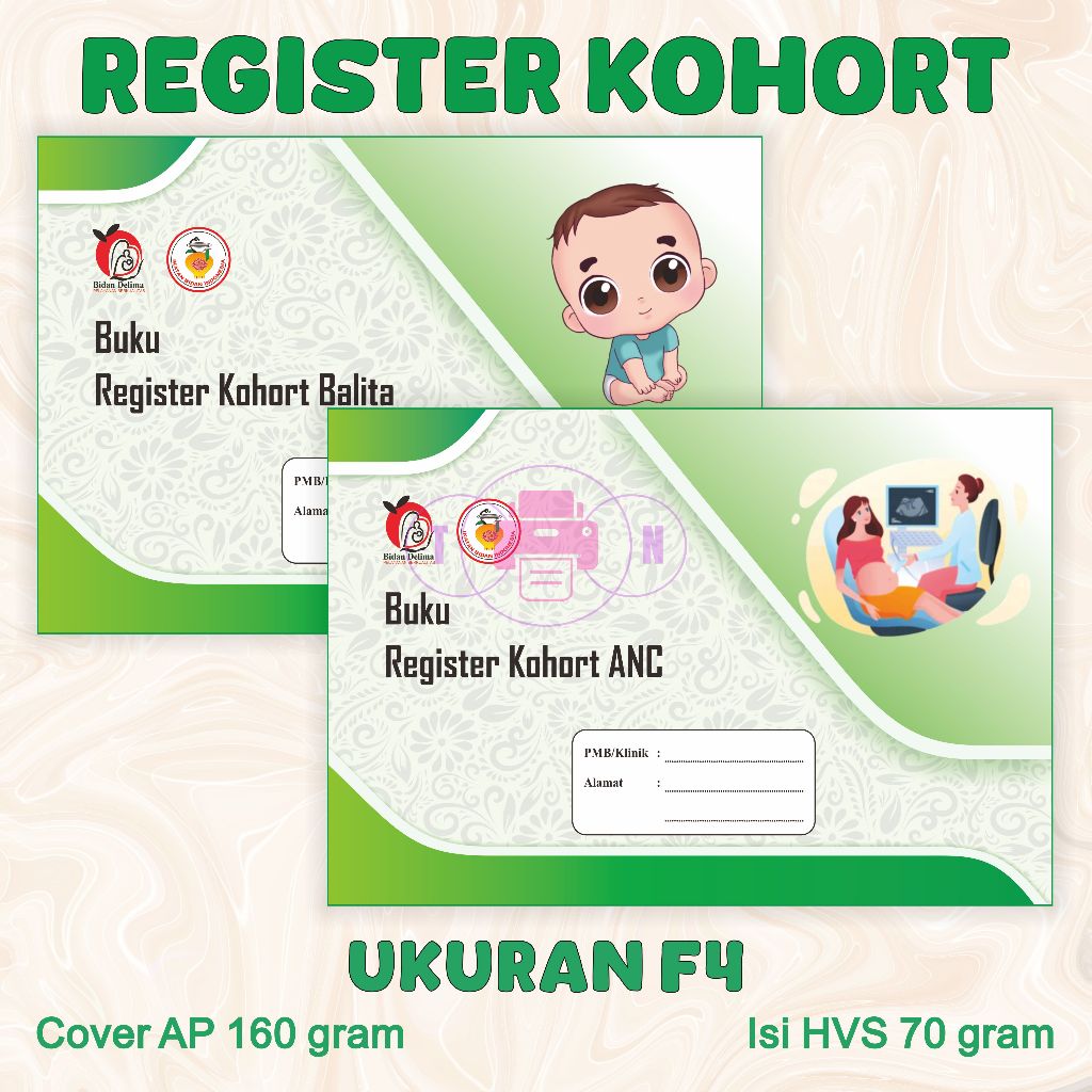 

buku Register Kohort , buku Kohort , buku Register