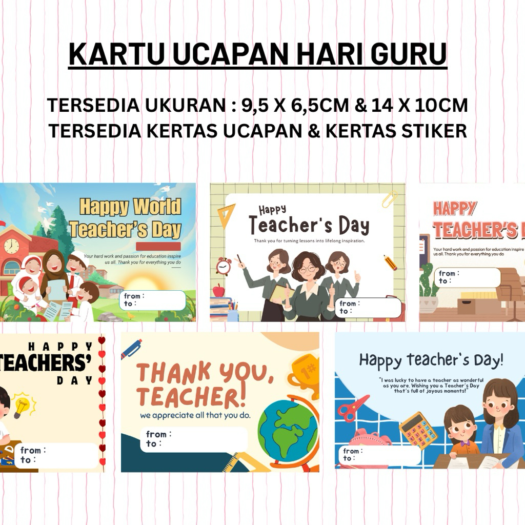 Kartu Ucapan Hari Guru | Ucapan Hari Guru | Hadiah Guru