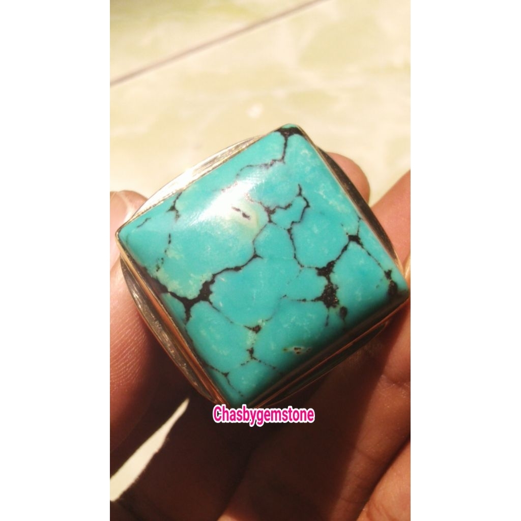 Batu Pirus hubei serat kura-Natural pirus Hubei serat jala HQ