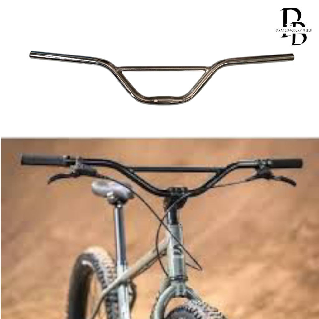 Stang Handlebar Sepeda Sunrise Bar Standar 25.4 sunrise handle bar chrome BMX MTB federal