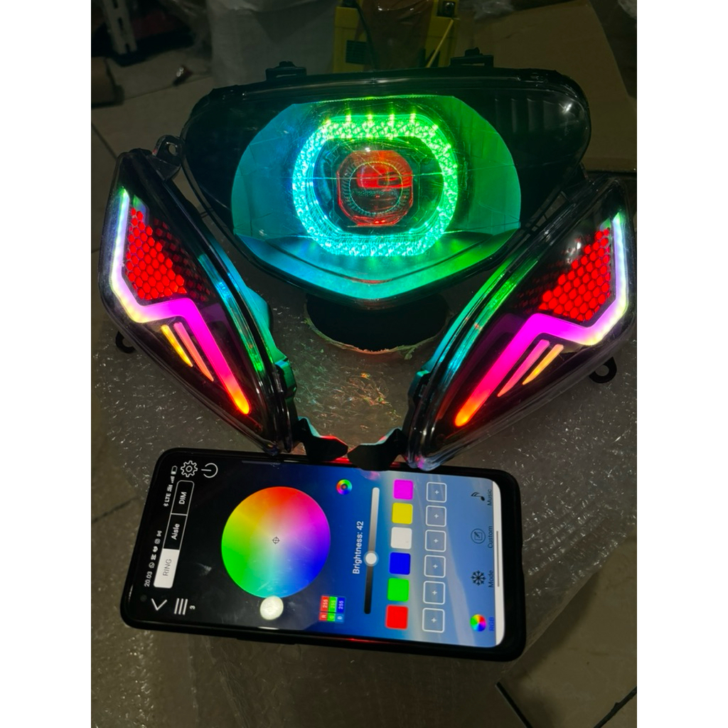 PAKET LAMPU BILED MIO SPORTY FULL RGB SET SEIN LAZY