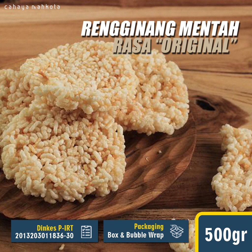 

Rengginang Mentah Beras Ketan Rasa Original Asli Khas Cianjur Isi 50 Keping Rengginang Siap Goreng