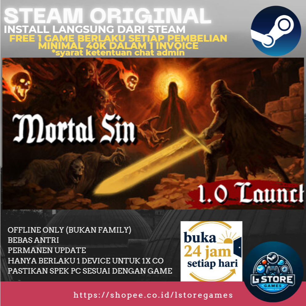Mortal Sin Offline Game PC Original