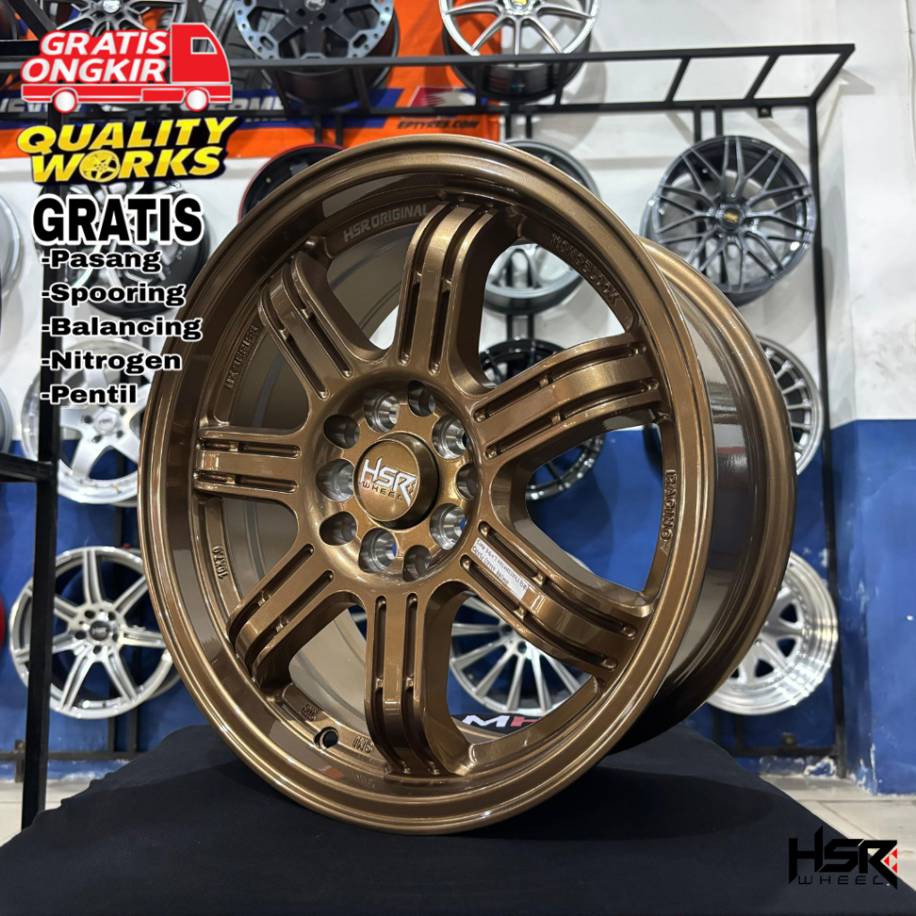 Velg Racing Mobil Sienta New Xenia Ring 16 Pcd 5x100 Lebar 7 Hsr Wheel Siak