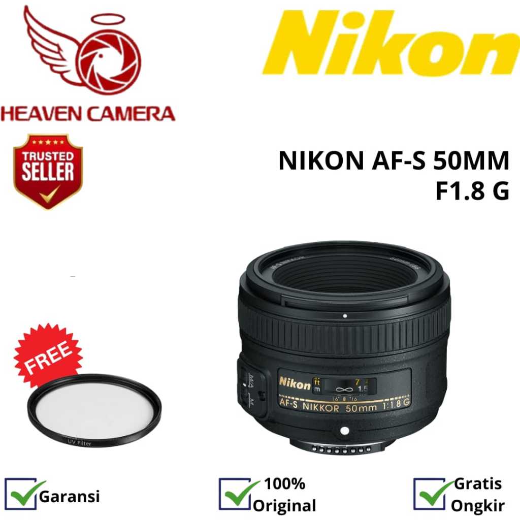 LENSA NIKON AF-S 50MM F1.8G / NIKON AF-S 50MM F1.8G